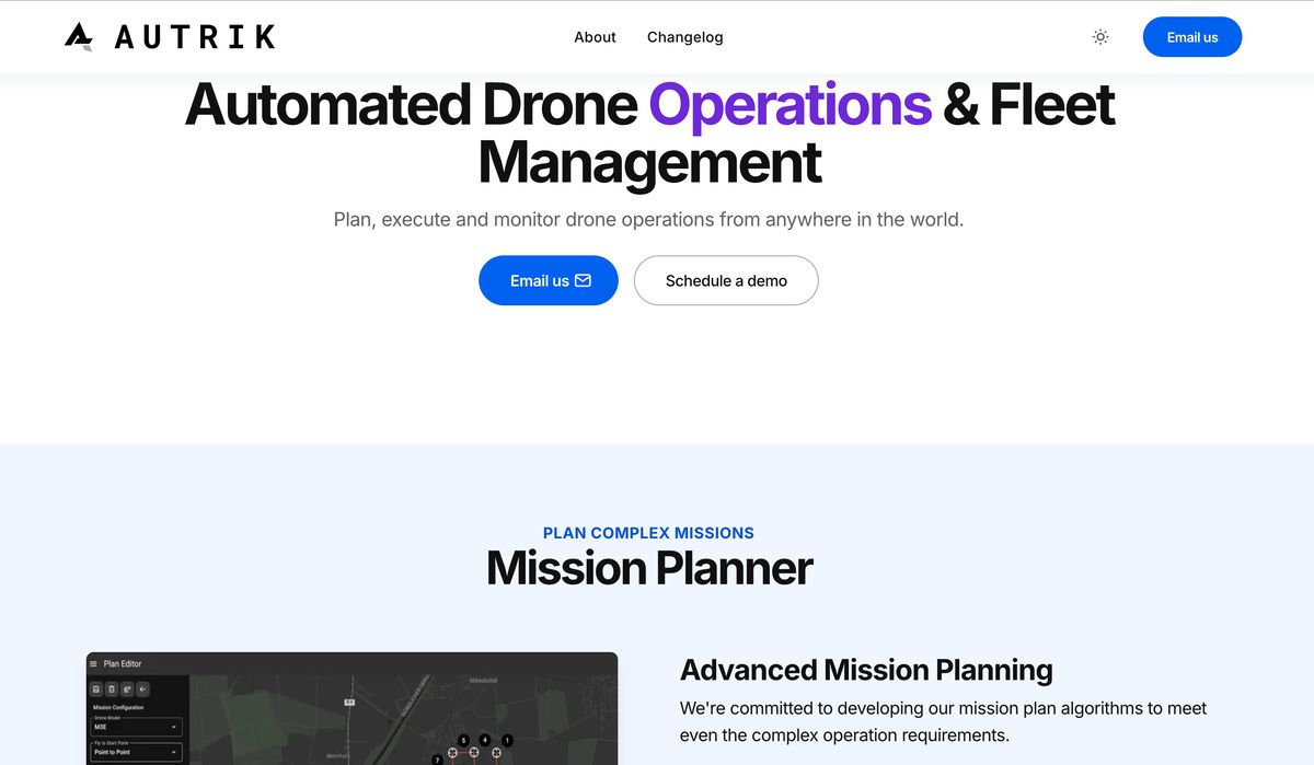 Autrik - Automated Drone Operations & Fleet Management